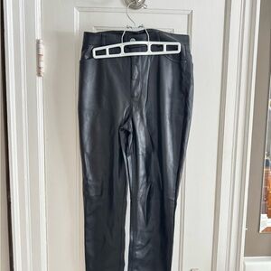 Dynamite Women's Black Faux Leather Pants